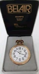 Belair Swiss Train Theme Pocket Watch Quartz Works Needs New Battery W/box. Fixed Price $89.99.