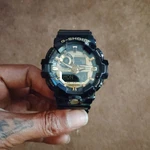 Casio G-shock GA-710GB-1A Black & Gold Wrist Watch For Men Tough Stylish. Fixed Price $100.00.