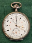 Vintage Omega Chronograph Pocket Watch W/ Marked Case; Rare Estate Find!. Fixed Price $1190.00.