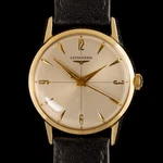 1957 Longines Ref. 2307 Beautiful Vintage Watch Crosshair Dial 23ZS. Fixed Price $950.00.