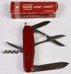 Vintage Victorinox Swiss Army Knife Climber Hoffritz Red Pocket Box. Fixed Price $79.51.