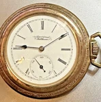 Vintage 1899 American Waltham Pocket Watch, 17J, Grade M. 6 Size. Fixed Price $71.89.