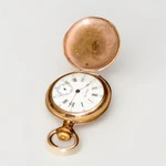 Lady Tess Yellow Gold Full Hunter Mechanical Pocket Watch Roman Numerals Vintage. Fixed Price $100.00.