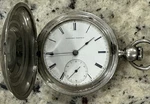 Wow Antique 1871 Elgin National Co 80% Silver Full Hunter SZ18 Pocketwatch. Fixed Price $399.00.