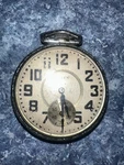 Vintage Elgen Pocket Watch Keystone Base Metal Case Train Engraved Working Perfe. Fixed Price $202.50.