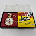 Vintage Mickey Mouse Bradley Pocket Watch With Box - Running. Fixed Price $99.99.