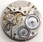 Vintage Tacy Admiral High Grade Pocket Watch Movement Runs For Repair 39.5MM. Fixed Price $30.00.