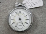 Elgin Sz Model Gd 170 15J 1899 W Fancy Dial Runs Fast Crack. Fixed Price $69.00.