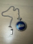 Vtg Concepts Quartz Pocket Watch Silver/resin Finish Japan Movt No Battery. Fixed Price $19.99.