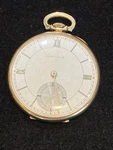Tiffany And Co 14K Gold Movado Wadsworth Pocket Watch Rare. Fixed Price $2000.00.