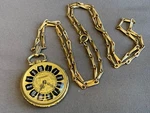 Vtg Taylor Jewelry Co Pocket Watch Pendant 24.5" Necklace 1 Swiss *runs*. Fixed Price $29.95.