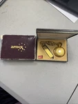 Arnex Gold Pocket Watch W/chain And Knife Fob, Cased. Fixed Price $89.00.