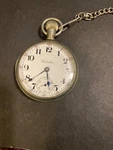 Hamilton Pocket Watch 940 Clear Back Case. Fixed Price $500.00.