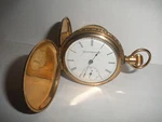Antique 14K Gold Atlas Watch Pocket Hunt Case Decorated. Fixed Price $1995.00.