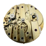 Antique 38MM Unbranded 3-FINGER Bridge Key Wind Pocket Watch Movement Swiss. Fixed Price $33.90.