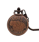 Vintage Bronze Aries Zodiac Pocket Watch Astrology Ram Design, Quartz Movement,. Fixed Price $49.99.