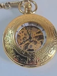 Charles Hubert Mechanical Pocket Watch & Chain #3527. Fixed Price $64.50.
