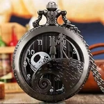 Nightmare Before Christmas Pocket Watch Jack Skellington Face Chain Link Quartz. Fixed Price $14.95.