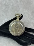 Vintage Westclox Gold Pocket Watch, Western Themed Design - Works. Fixed Price $59.99.