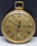 FAPW389 Swiss Jules Jurgensen Quartz Pocket Watch, 6 Jewels, New Battery 7/24.. Fixed Price $43.99.