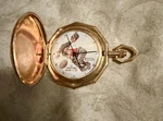 Waltham Full Hunter Pocket Watch Norman Rockwell Baseball Design 4249/4750. Fixed Price $75.00.