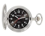 Gotham Men's Silver Tone Black Dial Quartz Pocket Watch Used From Japan. Fixed Price $270.99.
