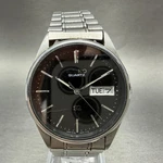 Seiko Sq Watch Men 35MM Black Dial Silver Tone Round Daydate 8123-800A Parts. Fixed Price $39.99.