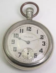 Vtg Waltham Railroad Pocket Watch Runs Great. Fixed Price $110.00.