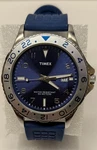 Timex Blue Wr 50M Men's Watch - Works See Video Missing Band Closure Loop. Fixed Price $26.00.
