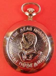 Soviet Style Russian Mechanical Molnija Pocket Watch Portrait Of Stalin On Lid. Fixed Price $79.99.