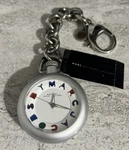 Marc By Jacobs Silver Tone Chain Clip Charm Pocket Watch MBM7500. Fixed Price $110.00.