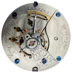Antique 18S Mermod Jaccard Goodman King Hunter Pocket Watch Movement Elgin 103. Fixed Price $203.40.