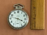 Nice Antique 1923 Illinois Time 21J Pocket Watch Art Deco Case Working Cond. Fixed Price $195.00.