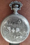 Westclox Kentuckian Elk & Dogs Hunting Scene Wind-up Pocket Watch. Fixed Price $29.99.