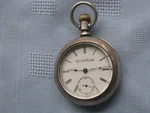 Elgin National Co. Vintage 18S 11J Coin Silver Model 5 Pocket Watch, 1896. Fixed Price $299.99.