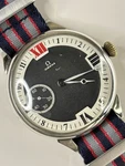 Omega Silver 800 Marriage Watch Vintage 1930 Men Black White - 40.6L.T2.15P. Fixed Price $617.63.
