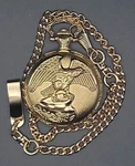 47MM Eagle Scene FMDPU134 Japan Quartz Pocket Watch New Battery Runs In Vgc. Fixed Price $24.00.