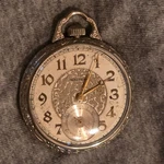Vtg Waltham Pocket Watch, Premeir Mdl 1894,12S, 17J, White Gf Case. Fixed Price $245.00.