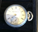 Elgin B Raymond Pocket Watch 18S 15J 1887. Fixed Price $169.99.