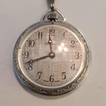 Lucerne Silver Pocket Watch With Chain, Polished Case, Arabic Numerals, Analog. Fixed Price $75.00.