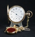 Beautiful Antique Waltham 17J Gold Filled Full Hunter Pocket Watch. Fixed Price $778.55.