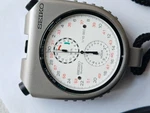 Vintage Seiko Chrono Stopwatch 8A21-0010 Quartz With Box Working Good.... Fixed Price $171.72.