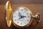 Vintage Majestime Hunter Case Pocket Watch 17J, Pheasant On Dial, Dogs, Stag. Fixed Price $68.00.