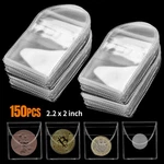 150 Pcs Single Pocket Coin Sleeves Currency Bill Holders Clear Pvc Storage Pouch. Fixed Price $15.18.
