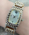 Judith Ripka Jr Sterling Silver Mother Of Pearl Ladies Wristwatch 7" Fzz. Fixed Price $200.00.
