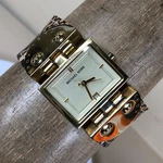 Michael Kors Women MK2114 Fashion Date Gold Tone Quartz Analog 28MM Watch 6 3/4". Fixed Price $22.46.