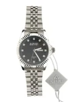 August Steiner Black Sunray Men's Diamond Dial Watch 133917. Fixed Price $171.50.