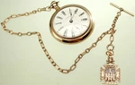 Antique 14K Watch Chain Waltham Bartlett Pocket Masonic Charm Fob Beauty!. Fixed Price $2400.00.