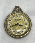 Andre Rivalle 17 Jewel Yellow Gold Plated Arto Deco Pocket Watch Floral Read. Fixed Price $24.59.