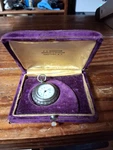 Remontoir Cylindric Sterling Silver Pocket Watch 10 Rubis With Case!. Fixed Price $58.00.